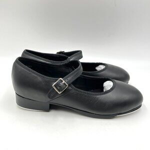 6W 6 WIDE‎ WIDTH Capezio Women's 3800 Black Leather Mary Jane Dance Tap Shoes
